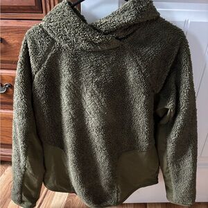 Nike Olive Green Sherpa Jacket